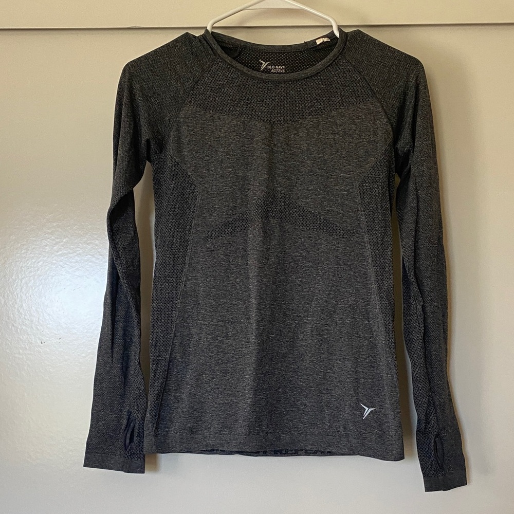Old Navy Active Heather Gray Performance Top